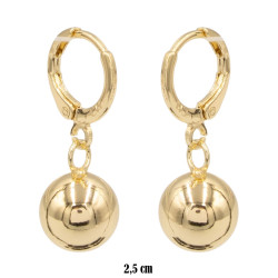 Kolczyki CM miedź pozłacana 14k - MF41553